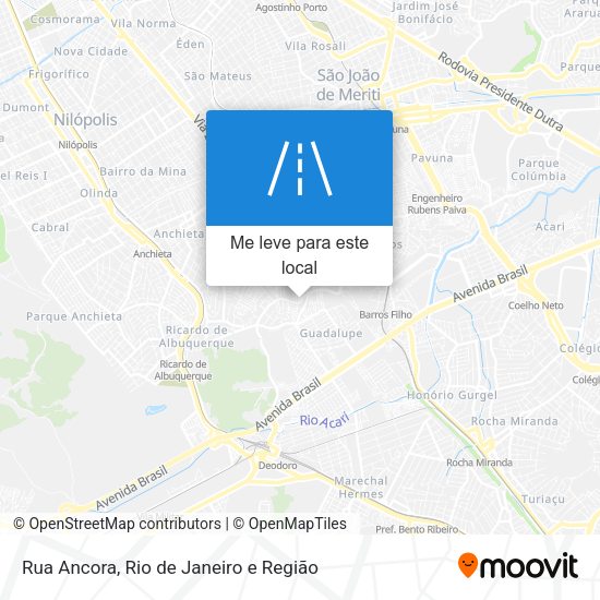 Rua Ancora mapa