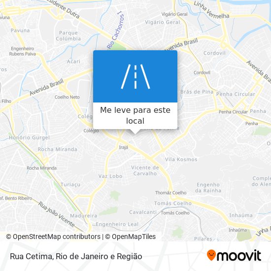 Rua Cetima mapa