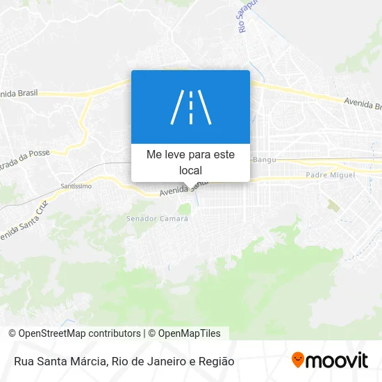 Rua Santa Márcia mapa