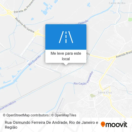 Rua Osmundo Ferreira De Andrade mapa