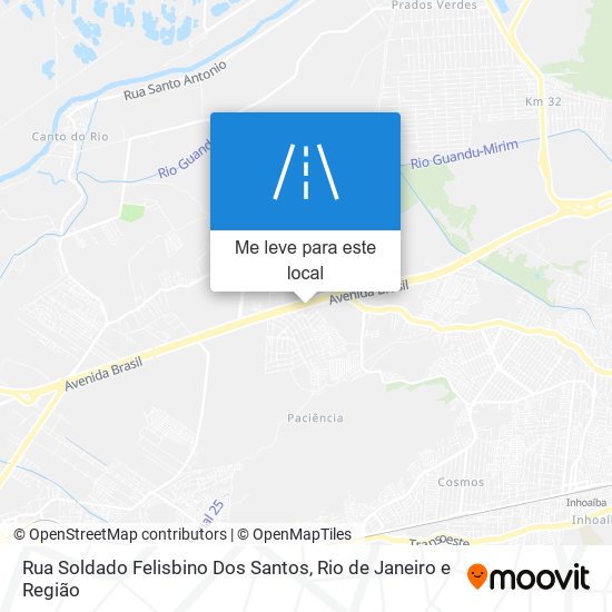 Rua Soldado Felisbino Dos Santos mapa