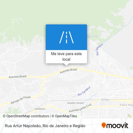 Rua Artur Napoleão mapa