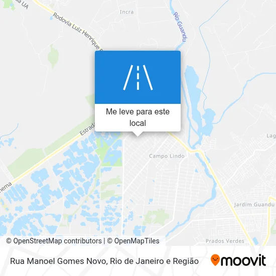 Rua Manoel Gomes Novo mapa