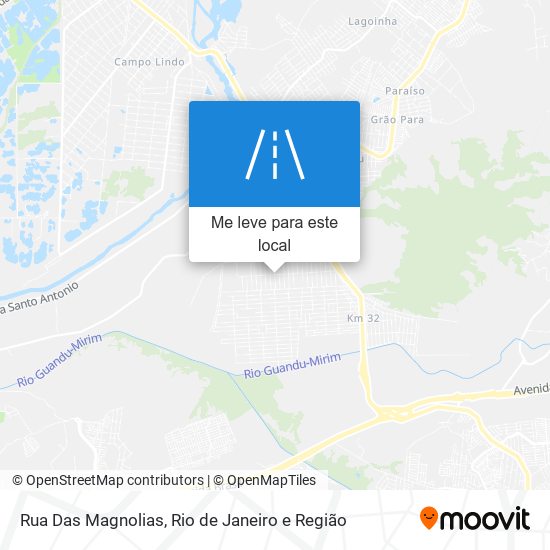 Rua Das Magnolias mapa