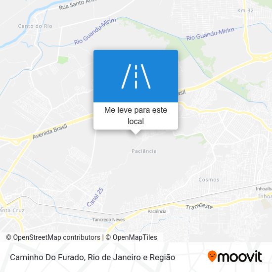 Caminho Do Furado mapa