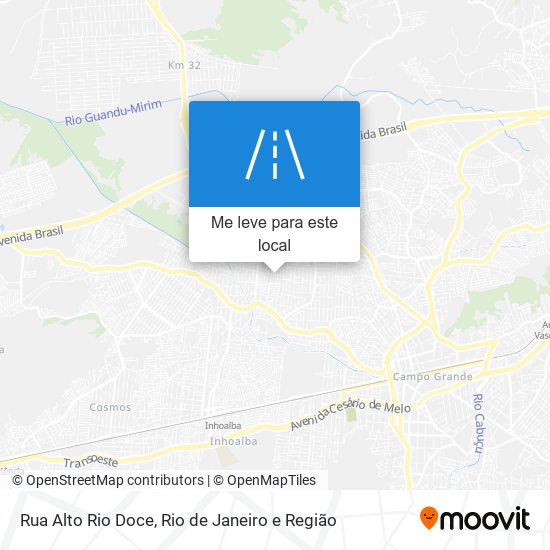 Rua Alto Rio Doce mapa