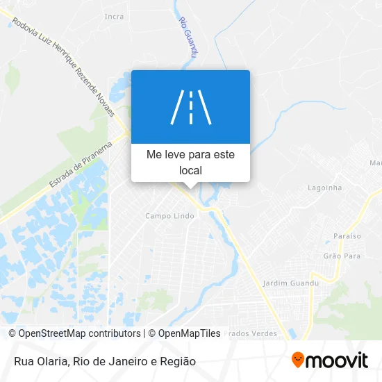 Rua Olaria mapa