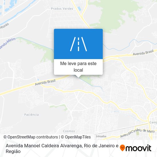 Avenida Manoel Caldeira Alvarenga mapa