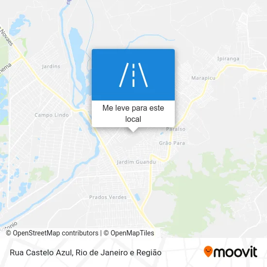 Rua Castelo Azul mapa