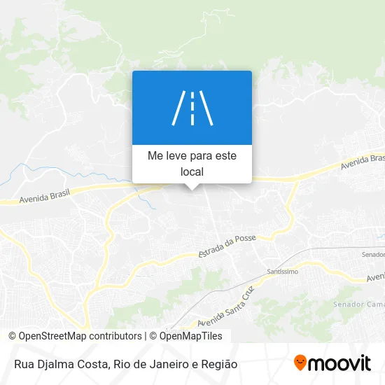 Rua Djalma Costa mapa