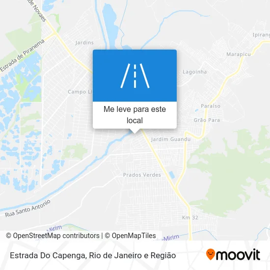 Estrada Do Capenga mapa