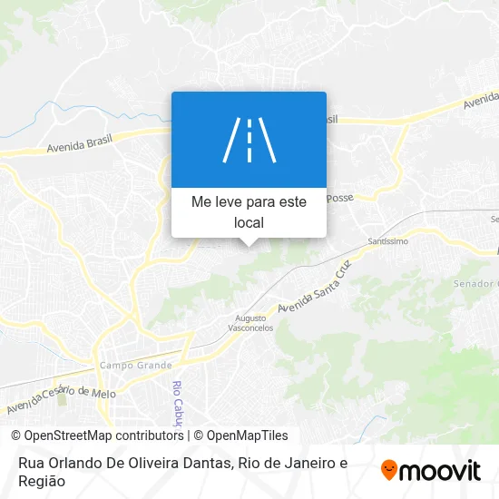Rua Orlando De Oliveira Dantas mapa