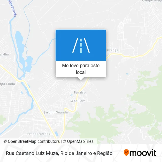 Rua Caetano Luiz Muze mapa