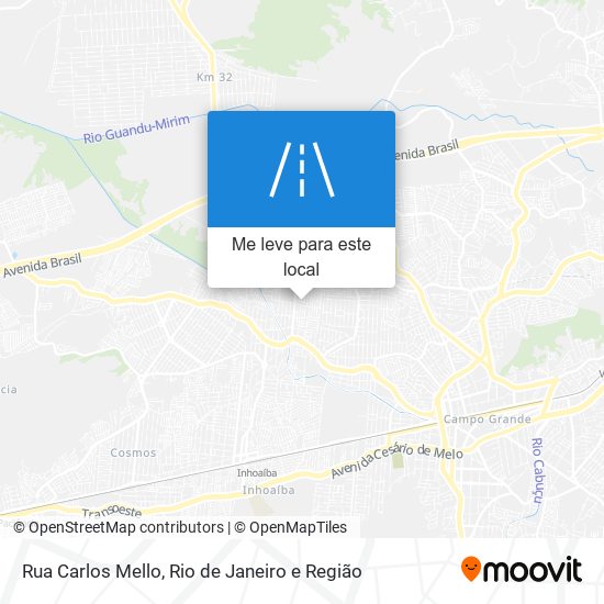Rua Carlos Mello mapa