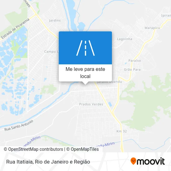 Rua Itatiaia mapa