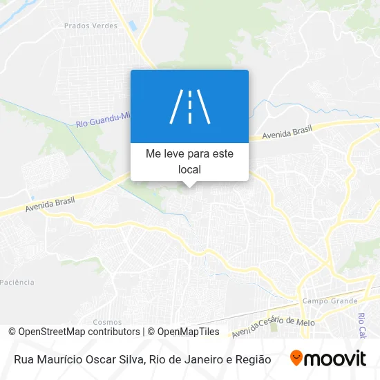 Rua Maurício Oscar Silva mapa