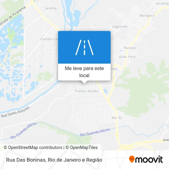 Rua Das Boninas mapa