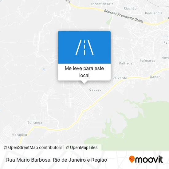 Rua Mario Barbosa mapa