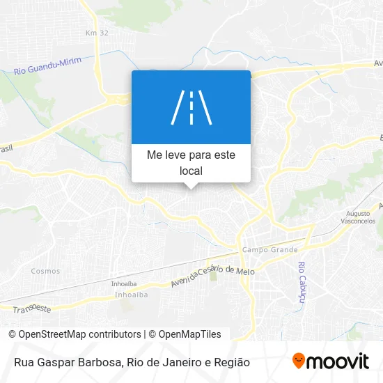 Rua Gaspar Barbosa mapa