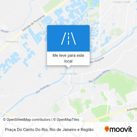 Praça Do Canto Do Rio mapa