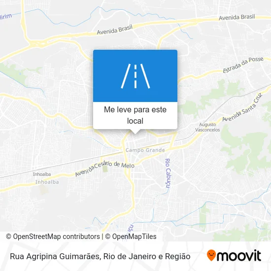 Rua Agripina Guimarães mapa