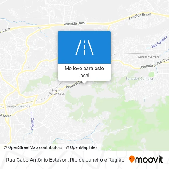 Rua Cabo Antônio Estevon mapa