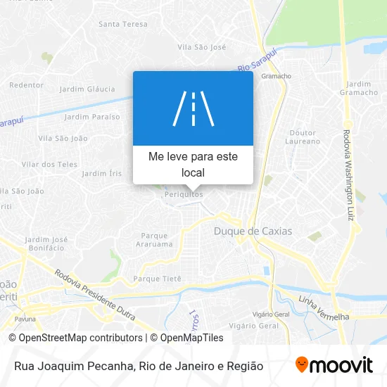 Rua Joaquim Pecanha mapa