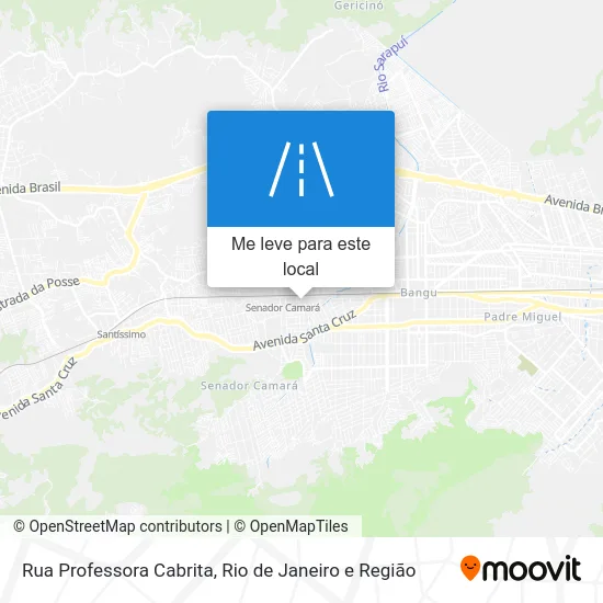 Rua Professora Cabrita mapa