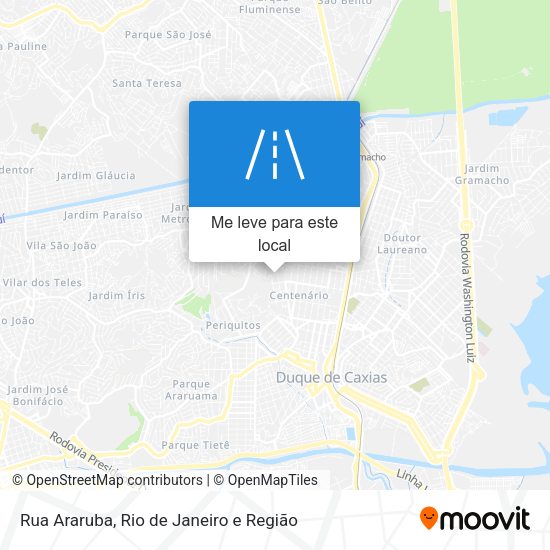 Rua Araruba mapa