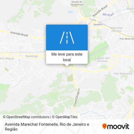 Avenida Marechal Fontenelle mapa