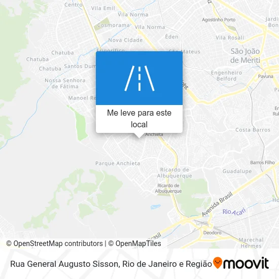 Rua General Augusto Sisson mapa