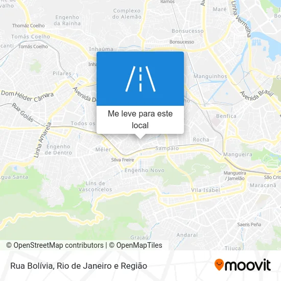 Rua Bolívia mapa
