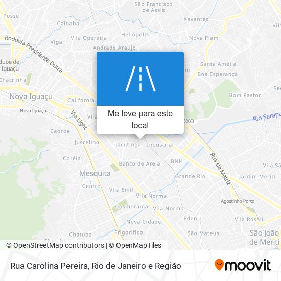 Rua Carolina Pereira mapa