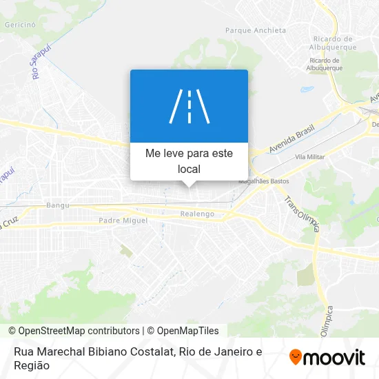 Rua Marechal Bibiano Costalat mapa