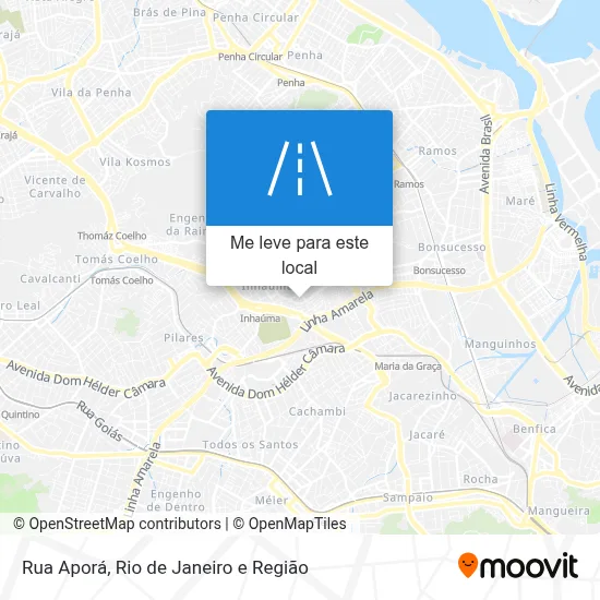 Rua Aporá mapa