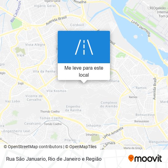 Rua Sāo Januario mapa