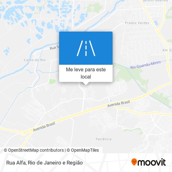 Rua Alfa mapa