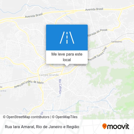 Rua Iara Amaral mapa