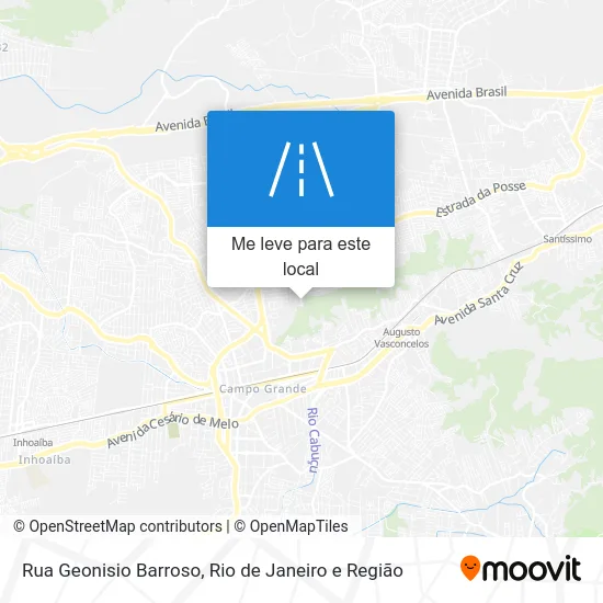 Rua Geonisio Barroso mapa