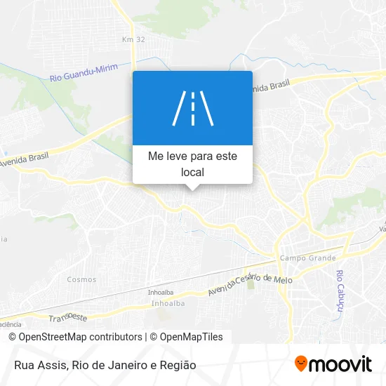 Rua Assis mapa