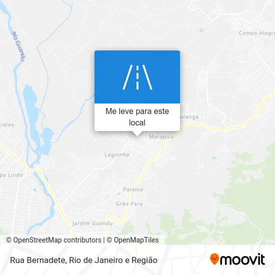 Rua Bernadete mapa