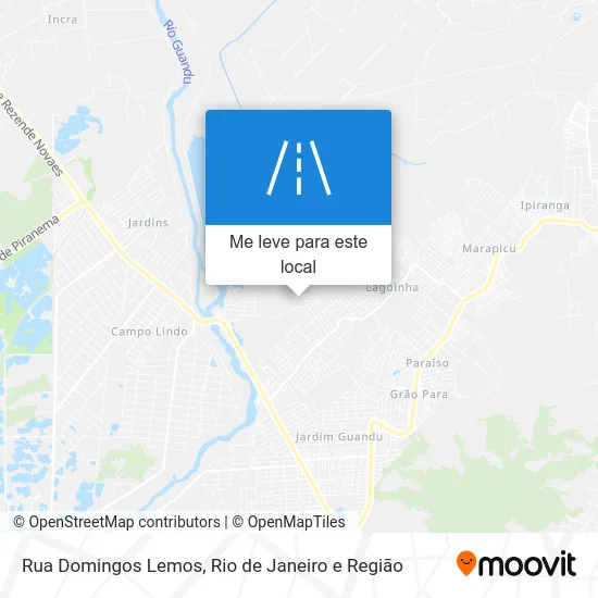 Rua Domingos Lemos mapa