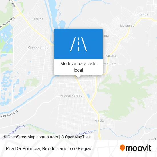 Rua Da Primicia mapa