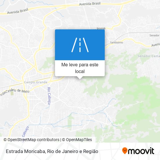 Estrada Moricaba mapa