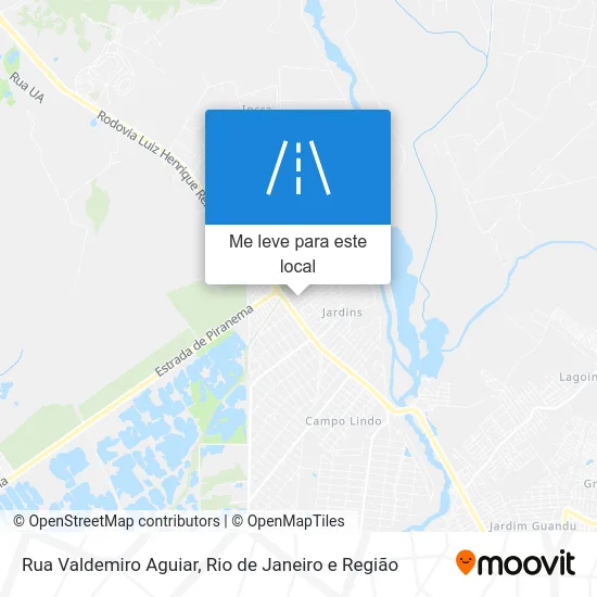 Rua Valdemiro Aguiar mapa