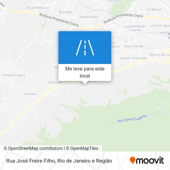 Rua José Freire Filho mapa