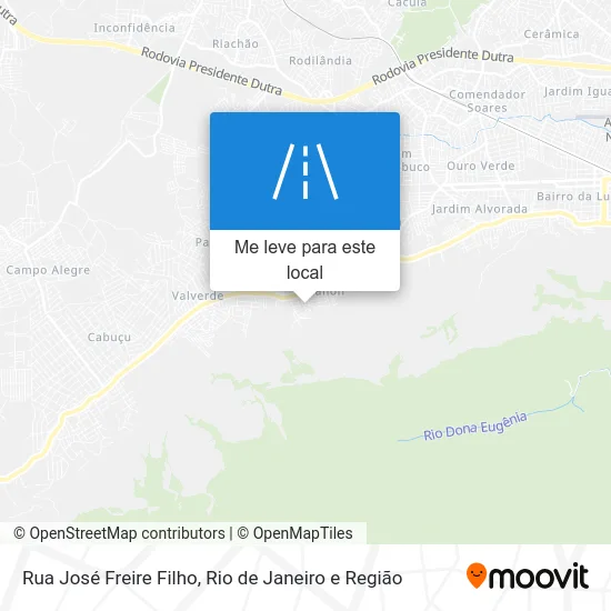 Rua José Freire Filho mapa