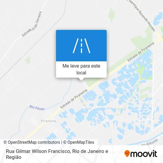 Rua Gilmar Wilson Francisco mapa