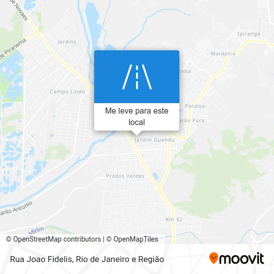 Rua Joao Fidelis mapa