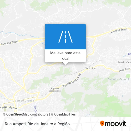 Rua Arapoti mapa